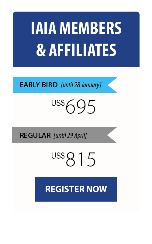 IAIA member rate graphic